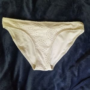 White bikini bottom